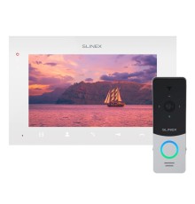 Комплект відеодомофона Slinex SQ-07MTHD White + ML-20HD Silver-Black