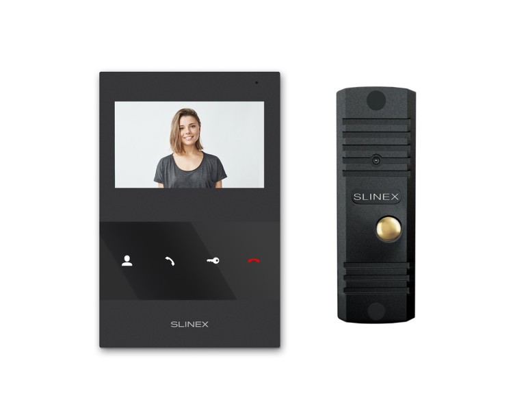 Комплект відеодомофона Slinex SQ-04M Black + ML-16HD Black