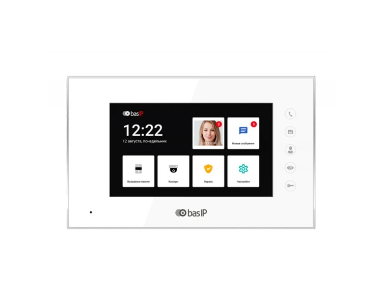 Відеодомофон AQ-07LL White BAS-IP