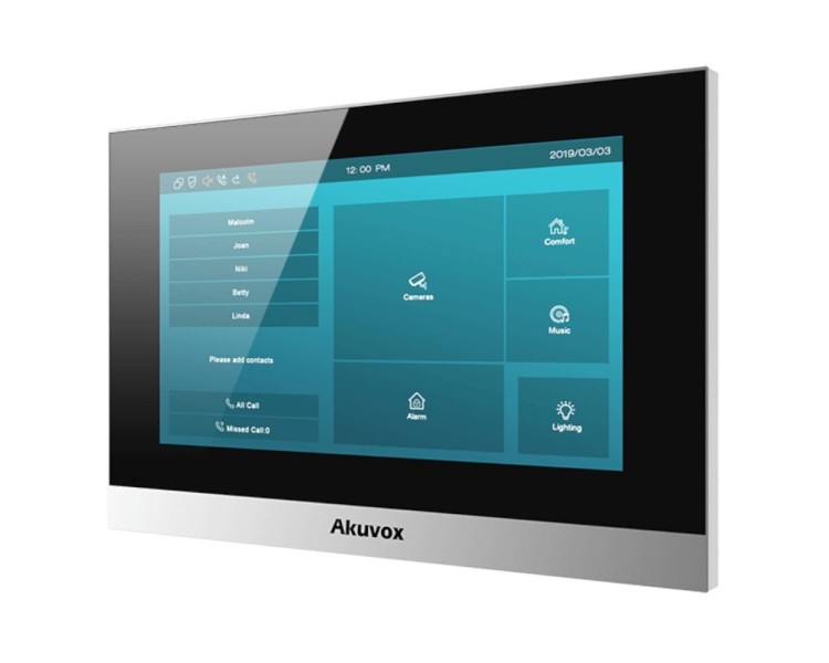 Відеодомофон 7” Akuvox C313S Silver SIP Linux