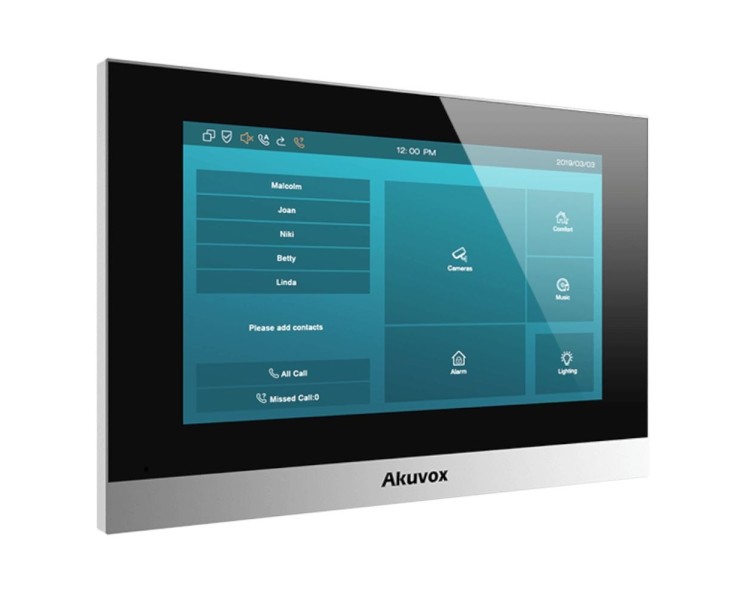 Відеодомофон 7” WiFi Akuvox C315W Silver SIP Android