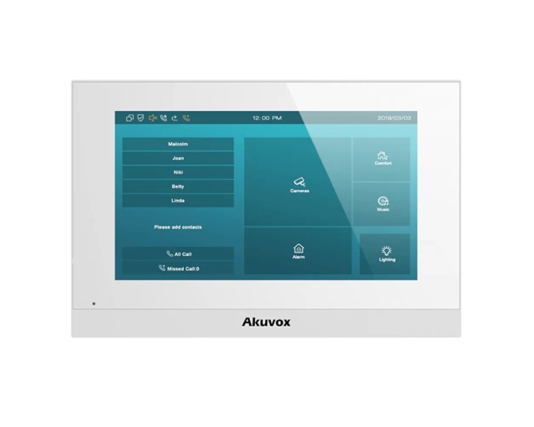 Відеодомофон 7” WiFi Akuvox C315W White SIP Android
