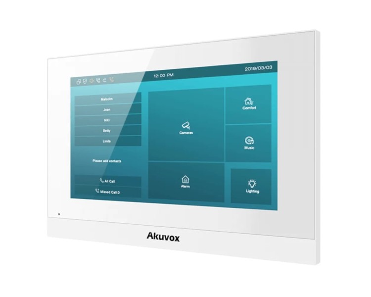 Відеодомофон 7” WiFi Akuvox C315W White SIP Android