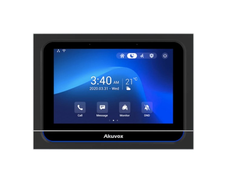 Відеодомофон 7” WiFi Akuvox X933W SIP Black Android з Bluetooth