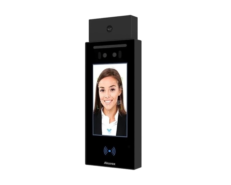 IP-відеопанель багатоабонентська 2Mp Akuvox E16C з екраном 5", розпізнаванням облич та зчитувачем Mifare / NFC / BLE / QR