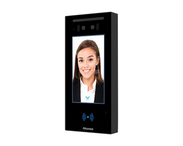 IP-відеопанель багатоабонентська 2Mp Akuvox E16C з екраном 5", розпізнаванням облич та зчитувачем Mifare / NFC / BLE / QR