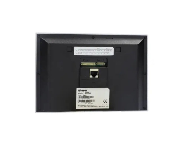 Відеодомофон 7” WiFi Akuvox X933H SIP Black Android з Zigbee 3.0 та Bluetooth