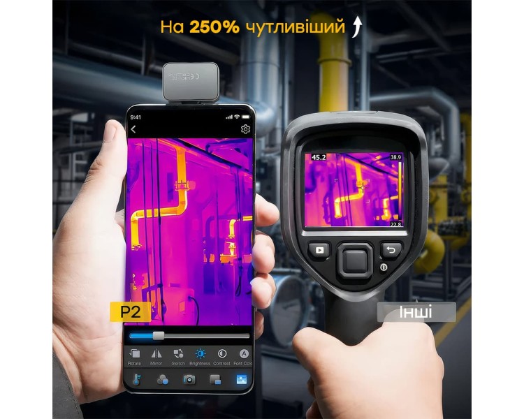 Тепловізор для смартфона на Android Thermal Master P2