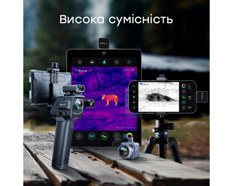 Тепловізор для смартфона на Android Xinfrared XH15 + тримач / екран / далекомір