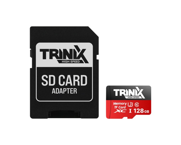 Карта пам’яті Trinix 128GB miсroSDXC з SD-адаптером U3 V30 A1