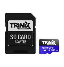 Карта пам’яті Trinix 512GB miсroSDXC з SD-адаптером U3 V30 A1