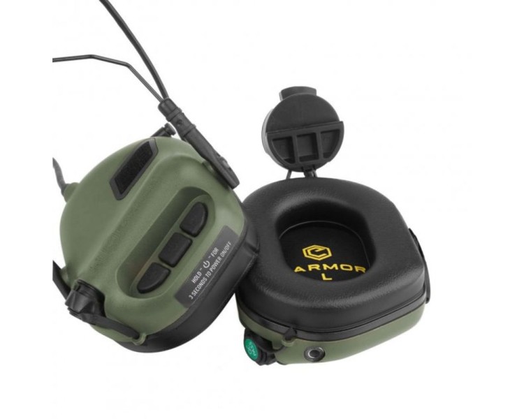 Активні захисні навушники Earmor M31H (FG) Olive