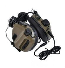 Активні захисні навушники Earmor M31H MARK3 ARC (CB) Coyote Brown з кріпленням на шолом