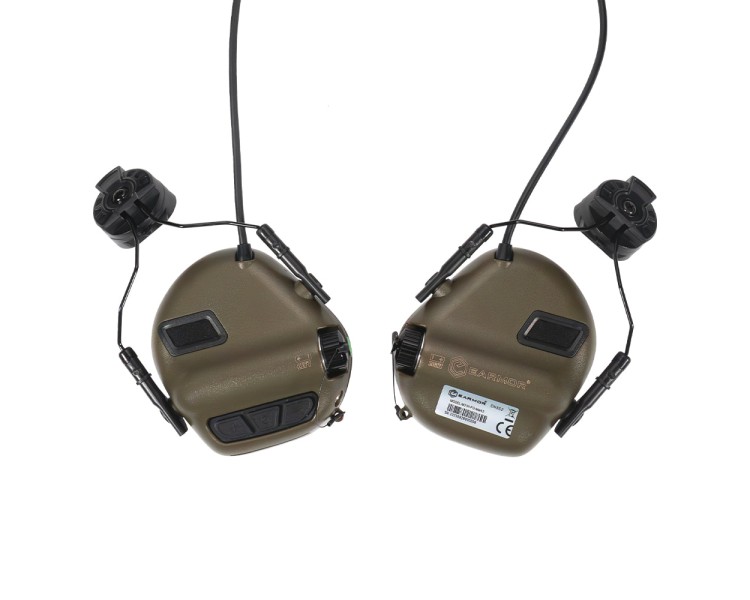 Активні захисні навушники Earmor M31H MARK3 ARC (CB) Coyote Brown з кріпленням на шолом