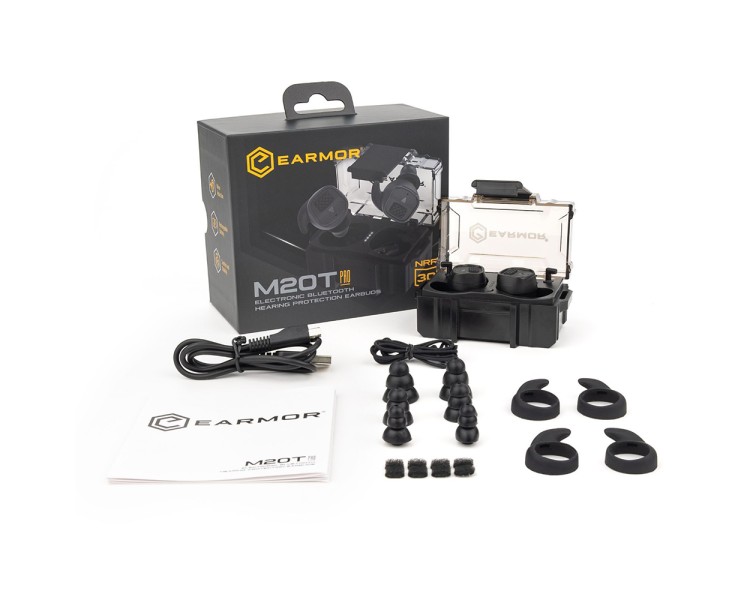 Активні захисні навушники (беруші) Earmor M20T PRO Black з Bluetooth 5.4