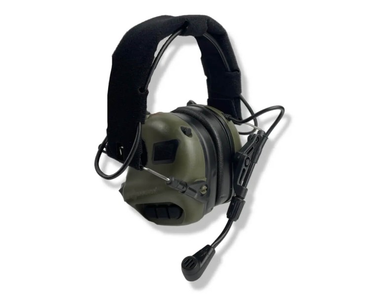Активні захисні навушники Earmor M32 (FG) Olive з гарнітурою