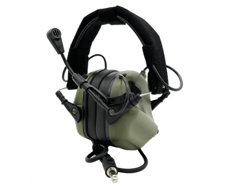 Активні захисні навушники Earmor M32 (FG) Olive з гарнітурою