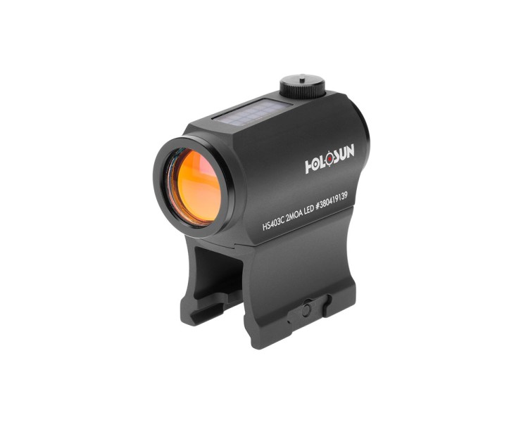 Коліматорний приціл Holosun HS403C 2MOA red dot із сонячною батареєю