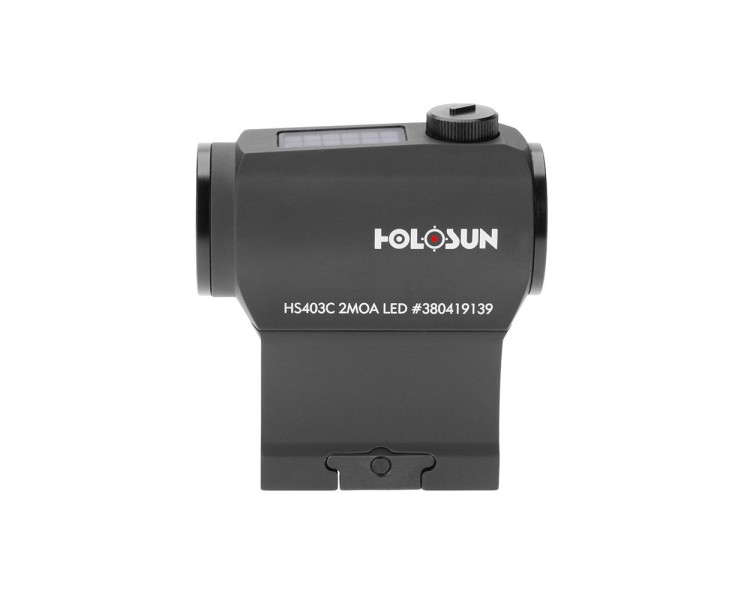 Коліматорний приціл Holosun HS403C 2MOA red dot із сонячною батареєю