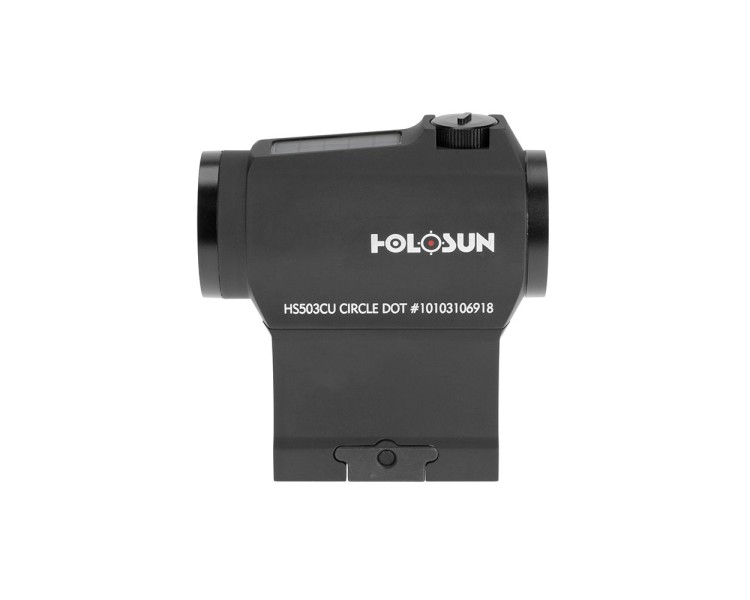 Коліматорний приціл Holosun HS503CU 2MOA/65MOA red dot мультиприцільна сітка, із сонячною батареєю