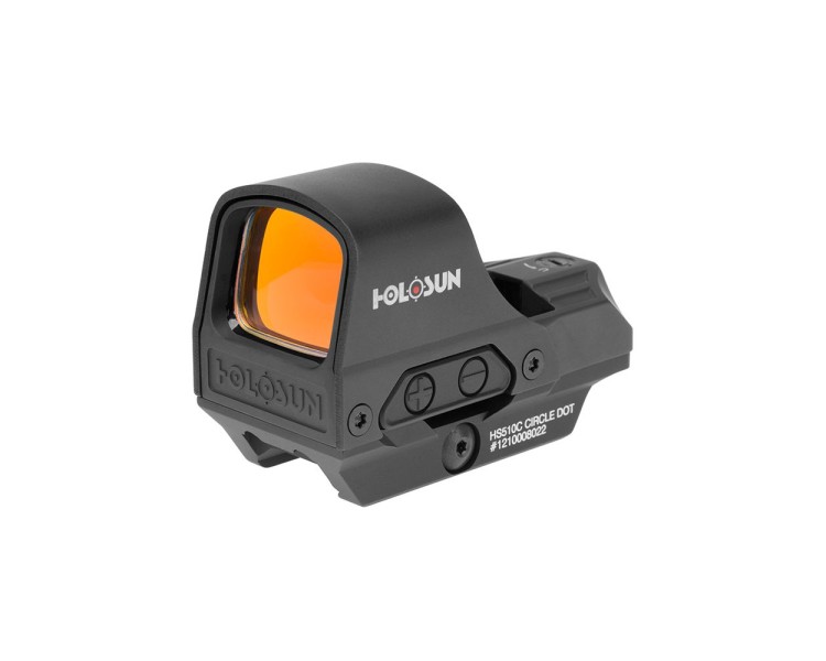 Коліматорний приціл Holosun HS510C 2MOA/65MOA red dot мультиприцільна сітка, із сонячною батареєю