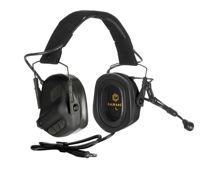 Активні захисні навушники Earmor M32 Plus (BK) Black з гарнітурою
