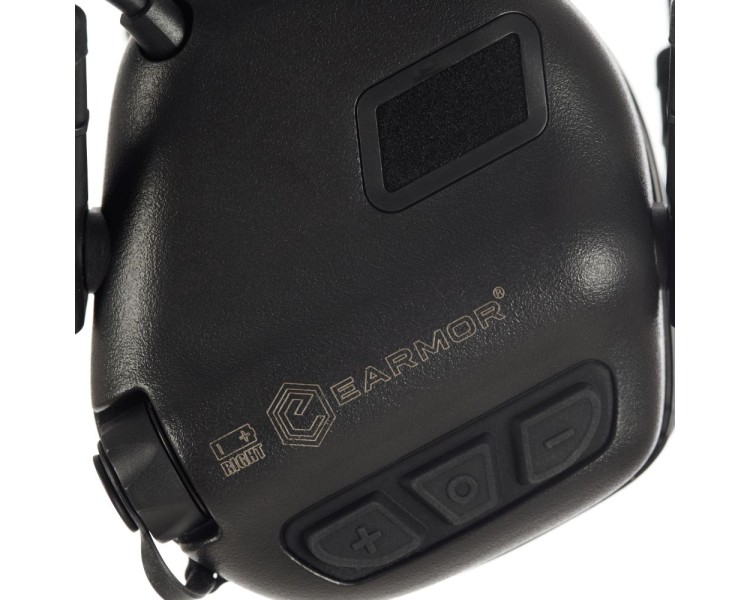 Активні захисні навушники Earmor M32 Plus (BK) Black з гарнітурою