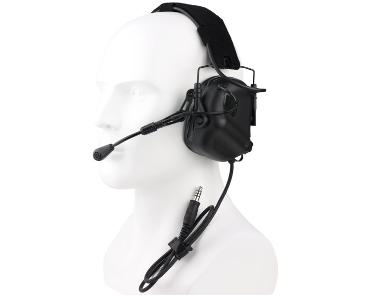 Активні захисні навушники Earmor M32 Plus (BK) Black з гарнітурою