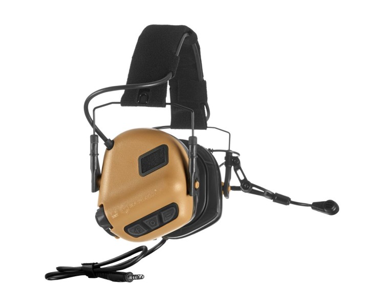 Активні захисні навушники Earmor M32 Plus (CB) Coyote Brown з гарнітурою