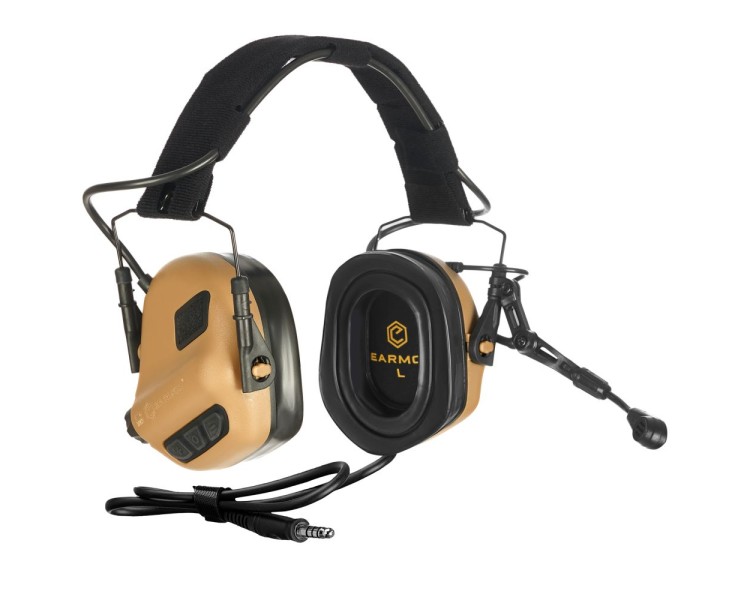 Активні захисні навушники Earmor M32 Plus (CB) Coyote Brown з гарнітурою