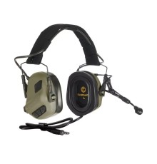Активні захисні навушники Earmor M32 Plus (FG) Olive з гарнітурою
