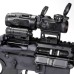 Коліматорний приціл Sig Sauer Romeo-MSR 2MOA red dot зі збільшувачем Juliet3-Micro 1-3X