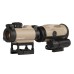Коліматорний приціл Sig Sauer Romeo-MSR 2MOA red dot зі збільшувачем Juliet3-Micro 1-3X FDE
