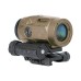 Коліматорний приціл Sig Sauer Romeo-MSR 2MOA red dot зі збільшувачем Juliet3-Micro 1-3X FDE