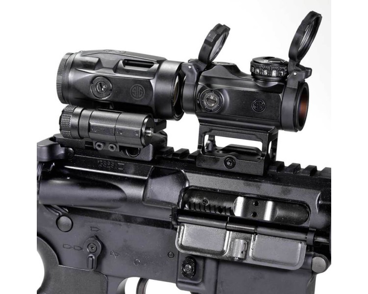 Коліматорний приціл Romeo-MSR 2MOA red dot зі збільшувачем Juliet5-Micro 1-5X Sig Sauer