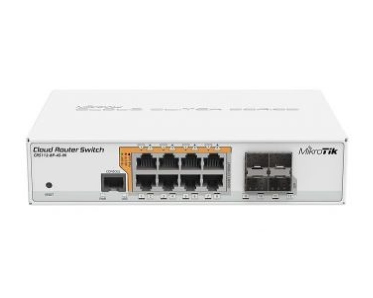 MikroTik CRS112-8P-4S-IN PoE Комутатор 8 портів керований