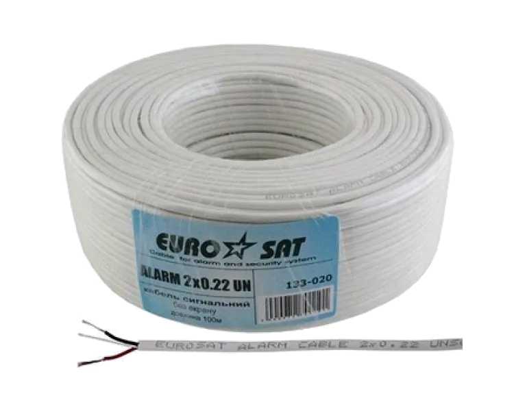 EUROSAT 10x0.22 CU Кабель (бух 100м)
