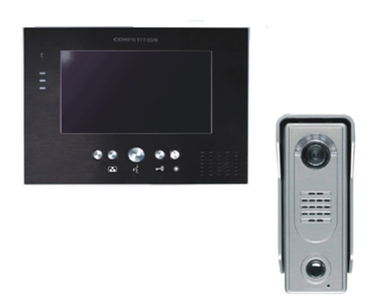 MT373C-CK silver + SAC5C Комплект домофон + виклична панель