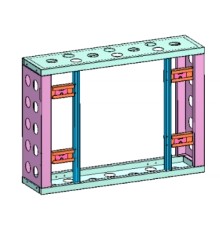CABINET-49 "FRAME 49 "LCD Display Unit Modular Frame Bracket