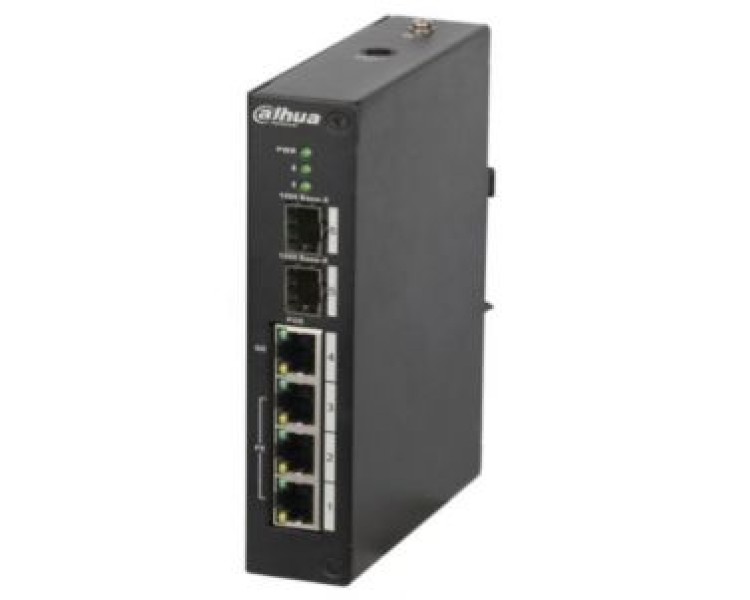 Dahua DH-PFS4206-4P-120 POE Комутатор 4 порти керований