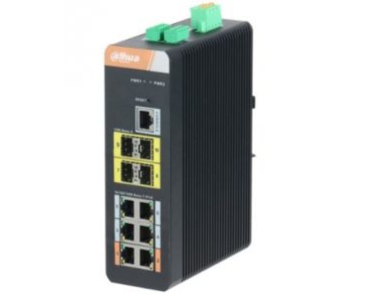 DH-PFS4410-6GT-DP 6-портовий керований комутатор з 6 РоЕ портами