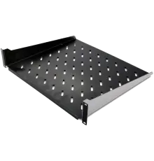 19" 2U 450мм Полиця консольна чорна