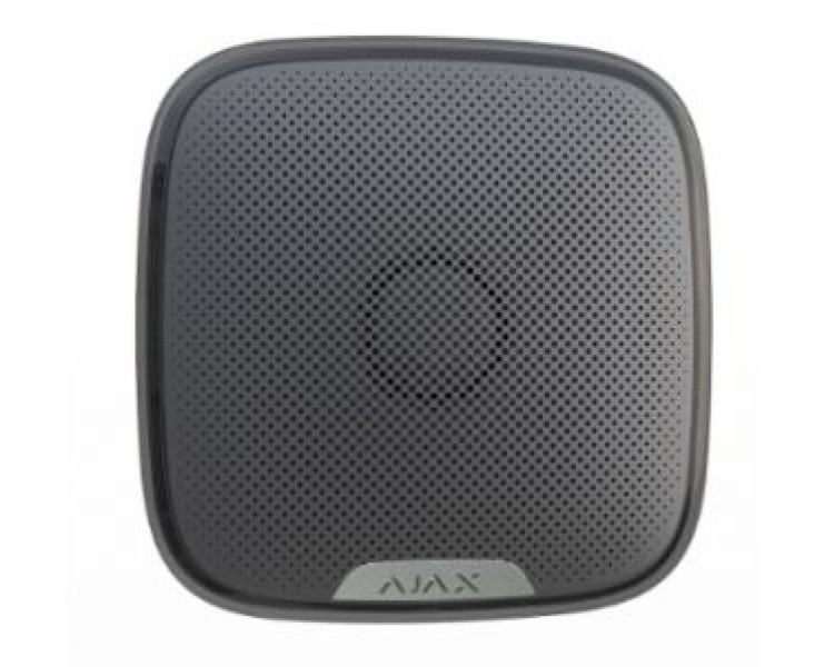 StreetSiren (black) Бездротова вулична сирена Ajax