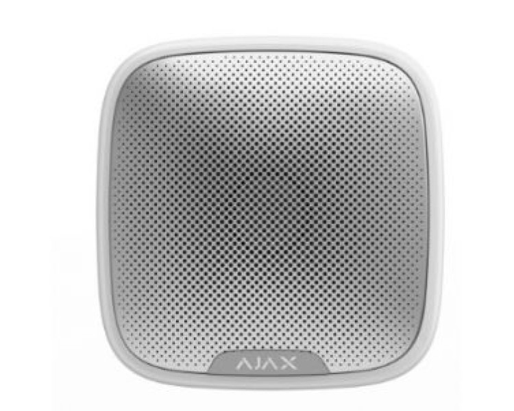 StreetSiren (white) Бездротова вулична сирена Ajax