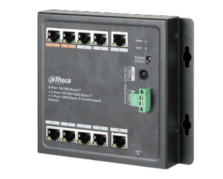 Dahua DH-PFS3111-8ET-96-F PoE Комутатор 8 портів некерований