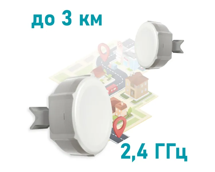 MikroTik SXT 2 (RBSXTG-2HnD) 2.4GHz Wi-Fi точка доступу з посиленою антеною