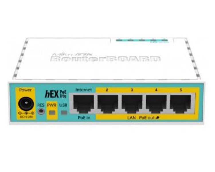 MikroTik hEX PoE lite (RB750UPr2) 5-портовий Маршрутизатор