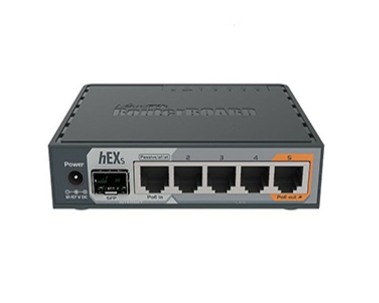MikroTik hEX S (RB760iGS) 5-портовий Маршрутизатор
