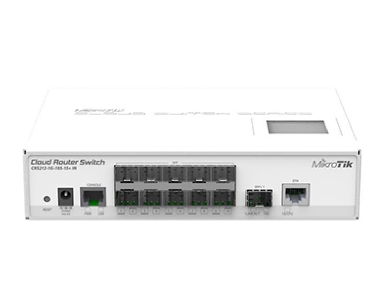 MikroTik CRS212-1G-10S-1S+IN 10-портовий керований Cloud комутатор