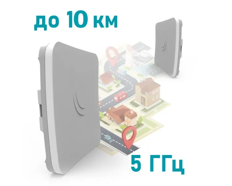 MikroTik SXTsq Lite5 (RBSXTsq5nD) 5 ГГц Wi-Fi точка доступу з посиленою антеною